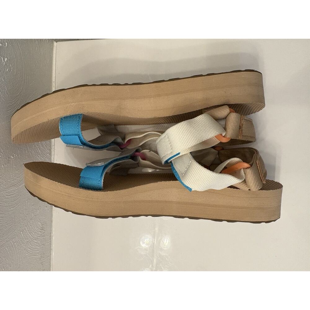 Teva Midform Universal Sandals Women’s 8 Slingback Comfort 1090969 Gray White - Picture 8 of 9